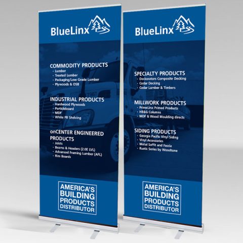 BlueLinx Trade Show Pop Up Banners