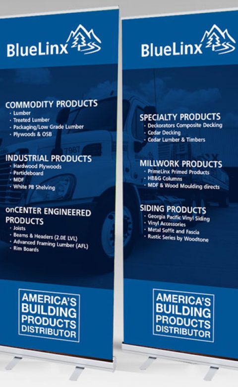 BlueLinx Trade Show Pop Up Banners