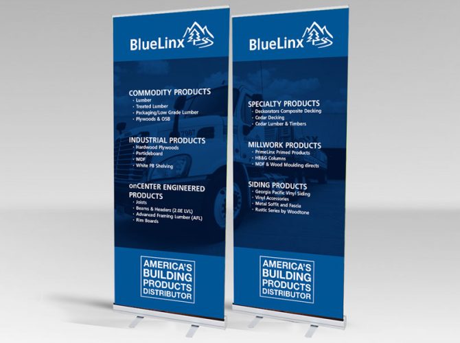 BlueLinx Trade Show Pop Up Banners
