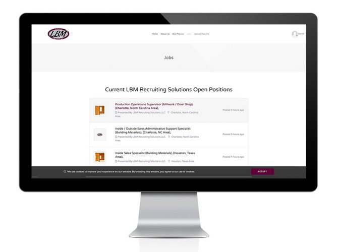 LBM Recruiting Solutions Website