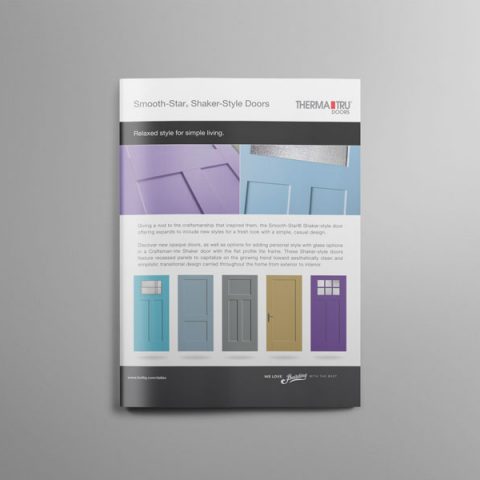 Therma Tru Shaker Door Sell Sheet