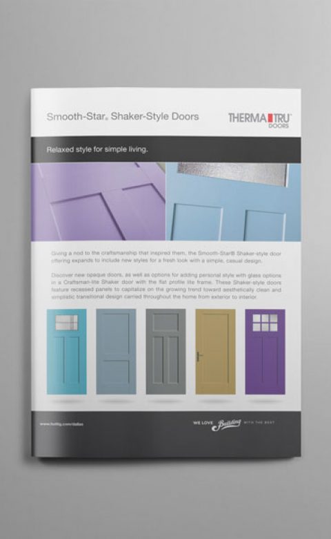 Therma Tru Shaker Door Sell Sheet
